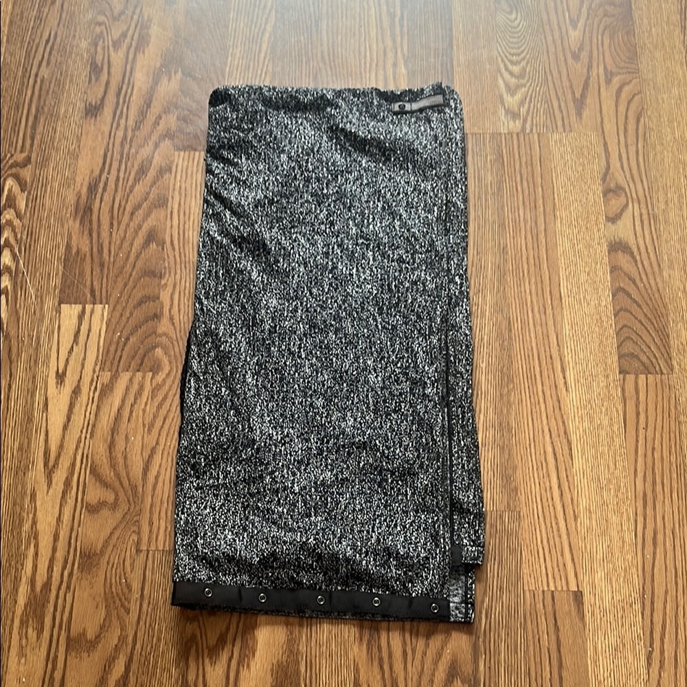 Black and Gray Knit Skirt